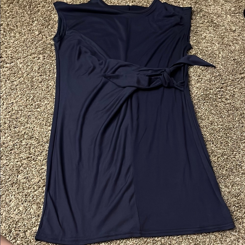Casual Navy Blue Dress